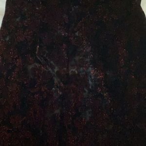 Beautiful dress in black and red